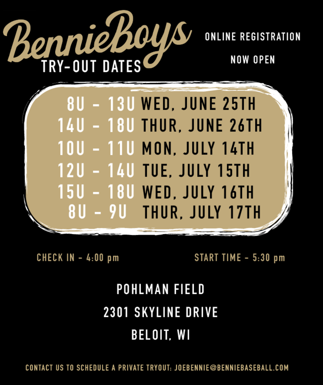 BennieBoys Tryouts